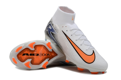 Nike Air Zoom Mercurial Superfly 10 Elite FG Football Boots - White/Orange/Blue