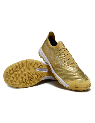Mizuno Morelia Neo Sala TF Football Shoes - Gold/White