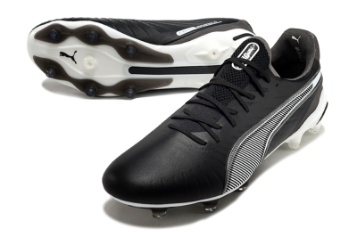 Puma Ultra Ultimate FG Football Boots - Black/White/Grey