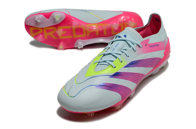 Adidas Predator 24 Elite FG Football Boots - Jade/Blue/Pink