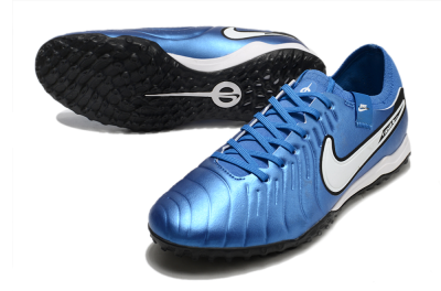 Nike Tiempo Legend 10 Elite TF Football Shoes - Blue/White/Black