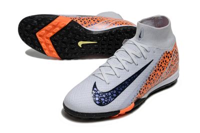 Nike Air Zoom Mercurial Superfly 10 Elite TF Football Shoes - White/Black/Orange