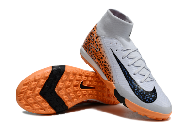 Nike Air Zoom Mercurial Superfly 10 Elite TF Football Shoes - Grey/Orange/Black