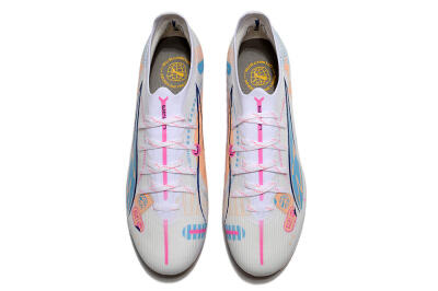 Puma Ultra 5 Ultimate MG Football Boots - White/Blue/Pink
