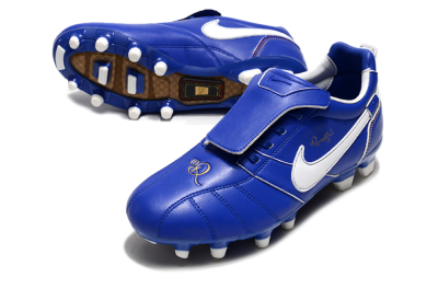 Ronaldo x Nike Tiempo Legend R10 Elite FG Football Boots - Bule/White