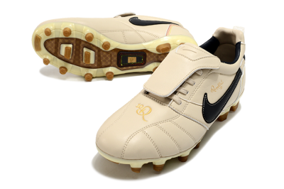 Ronaldo x Nike Tiempo Legend R10 Elite FG Football Boots - Beige/Black