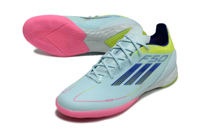 Adidas F50 Pro IC Football Shoes - Jade/Blue/Yellow/Pink