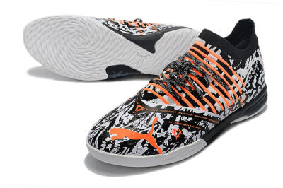 Puma Future Z 1.3 Teazer IC Football Shoes - White/Black/Orange