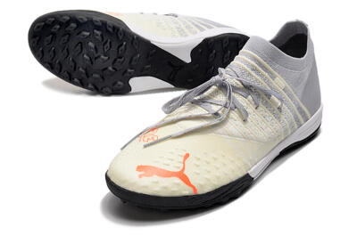 Puma Future Z 1.3 Teazer TF Football Shoes - Beige/Grey/Orange