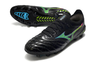 Mizuno Morelia Neo 3 FG Football Boots - Black/Rainbow