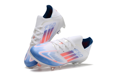 Adidas F50 Elite FG Football Boots - White/Blue/Red