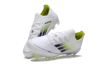 Kids Adidas F50 Elite FG Football Boots - White/Blue/Yellow