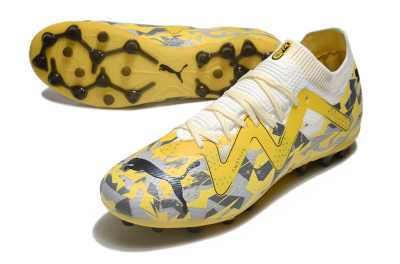 Puma Future Ultimate MG Football Boots - Yellow/White/Grey