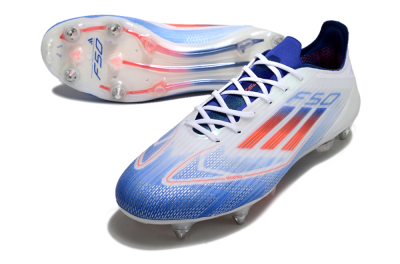 Adidas F50 Elite SG Football Boots - White/Blue/Red