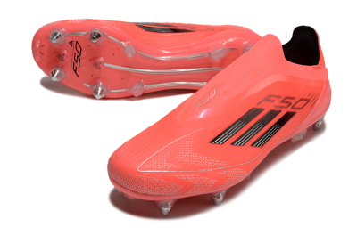 Adidas F50 Elite Laceless SG Football Boots - Red/Black/Silver