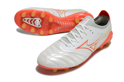 Mizuno Morelia Neo 4 FG Football Boots - White/Red/Yellow