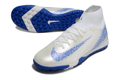 Nike Air Zoom Mercurial Superfly 10 Elite TF Football Shoes - Beige/White/Blue