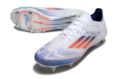 Adidas F50 Elite SG Football Boots - White/Blue/Red