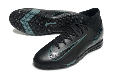 Nike Air Zoom Mercurial Superfly 10 Elite TF Football Shoes - Black/Green/Silver