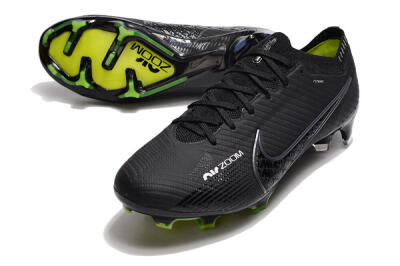 Nike Air Zoom Mercurial Vapor 15 Elite FG Football Boots - Black/White/Yellow