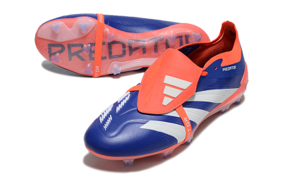 Adidas Predator Elite Foldover Tongue FG Football Boots - Blue/White/Orange