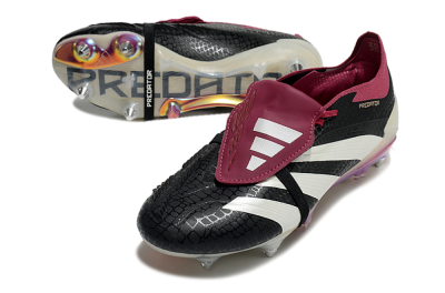 Adidas Predator Elite Foldover Tongue SG Football Boots - Black/White/Red
