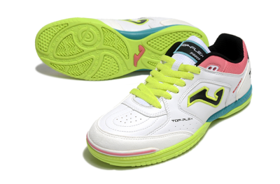 Joma Top Flex 920 IC Football Shoes - White/Yellow/Blue