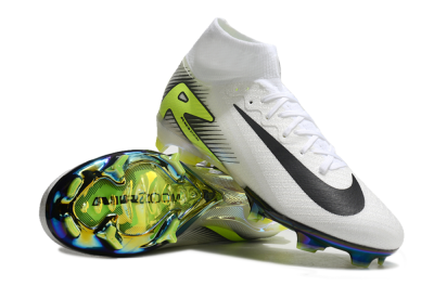 Nike Air Zoom Mercurial Superfly 10 Elite FG Football Boots - White/Black/Yellow/Gold