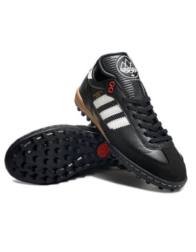 Adidas Mundial Team Astro TF Football Shoes - Black/White/Red