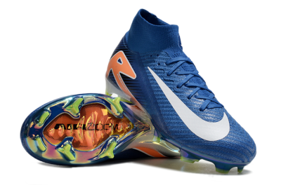 Nike Air Zoom Mercurial Superfly 10 Elite FG Football Boots - Blue/White/Orange