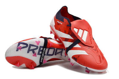 Adidas Predator Elite Foldover Tongue FG Football Boots - Red/White/Black