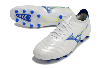 Mizuno Morelia Neo 4 FG Football Boots - White/Blue/Yellow