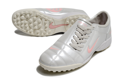 Nike Total 90 II TF Football Shoes - Silver/Pink/White