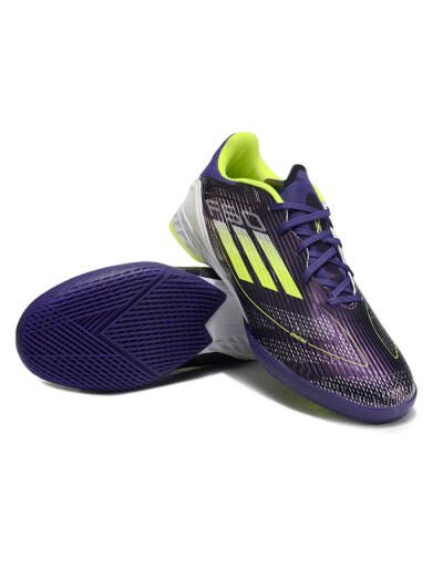 Adidas F50 Elite IC Football Shoes - Purple/Yellow/White
