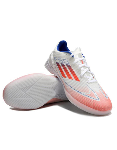 Adidas F50 Elite IC Football Shoes - White/Red/Blue