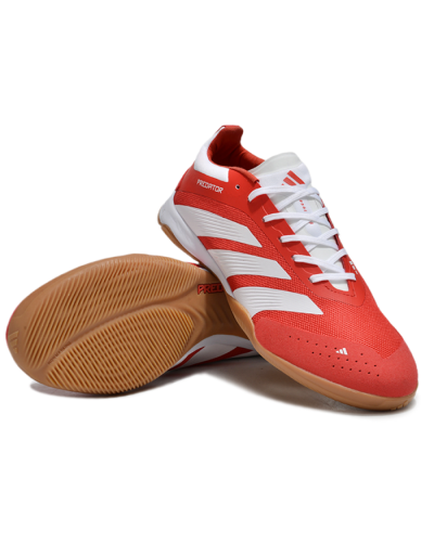 Adidas Predator 24 Elite IC Football Shoes - Red/White/Brown