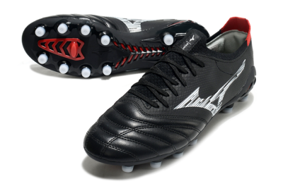 Mizuno Morelia Neo 3 FG Football Boots - Black/White/Red