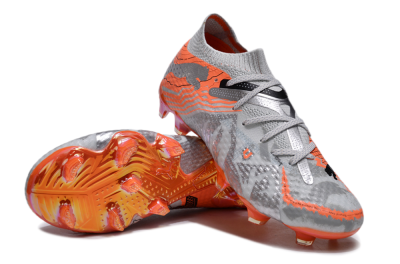 Puma Future Ultimate FG Football Boots - Silver/Red/Pink
