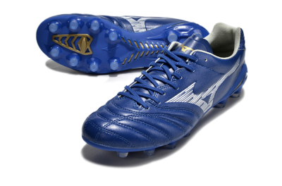 Mizuno Morelia Neo 4 FG Football Boots - Blue/White/Gold