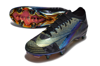 Nike Air Zoom Mercurial Vapor 15 Elite SG Football Boots - Blue/Black/Gold