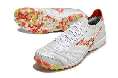 Mizuno Morelia Neo Sala M8 TF Football Shoes - White/Red/Yellow