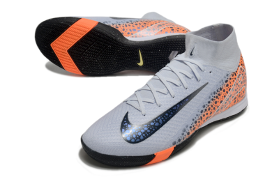 Nike Air Zoom Mercurial Superfly 10 Elite IC Football Shoes - Grey/Black/Leopard