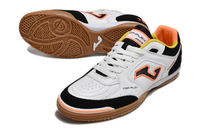 Joma Top Flex IC Football Shoes - White/Black/Orange
