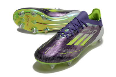 Adidas F50 Elite SG Football Boots - Purple/Yellow/White