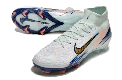 Nike Air Zoom Mercurial Superfly 10 Elite FG Football Boots - White/Pink/Blue