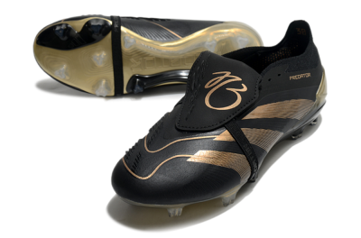 Adidas Predator Elite Foldover Tongue FG Football Boots - Black/Gold