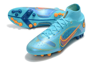 Nike Mercurial Superfly 8 Elite AG Football Boots - Blue/Yellow/Black