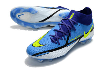 Nike Phantom GT2 DF Elite FG Football Boots - Blue/Yellow/White