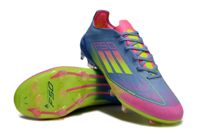 Adidas F50 Elite TF Football Shoes - Blue/Pink/Yellow