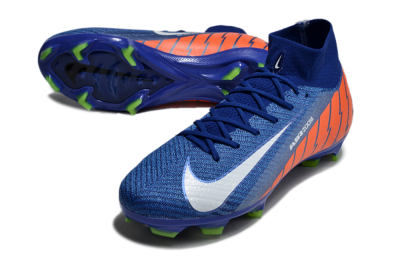 Nike Air Zoom Mercurial Superfly 10 Elite FG Football Boots - Blue/White/Orange